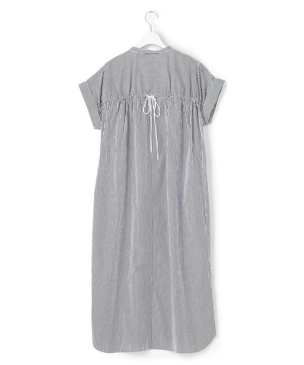 J.PRESS YORK STREET 【WOMEN】ドルマンシャツ ワンピース ブラック系1