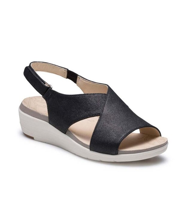 REGAL FOOT COMMUNITY 【リーガルウォーカーレディース】HC71 クロスサンダル サンダル ブラック