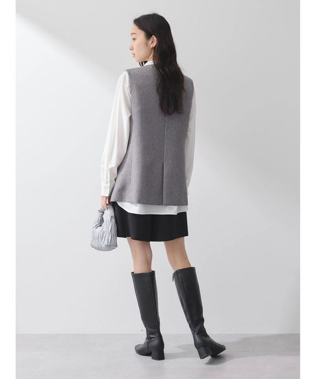 earth music&ecology パールボタンジレ Gray