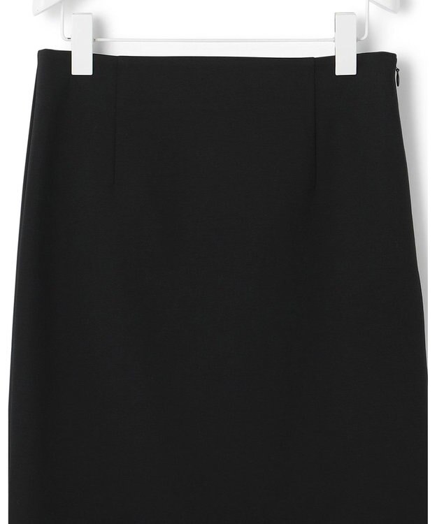 ICB 【洗える】コットンコンプレッシャー ナロースカート ブラック系