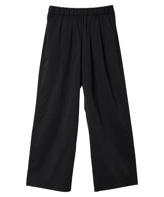 AMERICAN HOLIC イージーケア＋接触冷感ウエストタックワイドパンツ Black