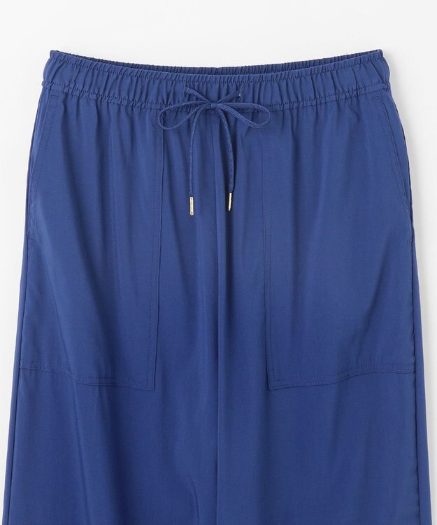 ANY 【新色追加/洗濯機可/ウエストゴム/接触冷感/UVケア/6色展開】清涼リラックスパンツ ブルー