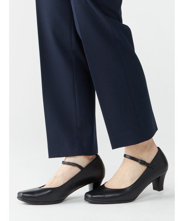 ASICS WALKING ペダラウォーキングシューズ 3E ヒール高5.0cm ブラック系