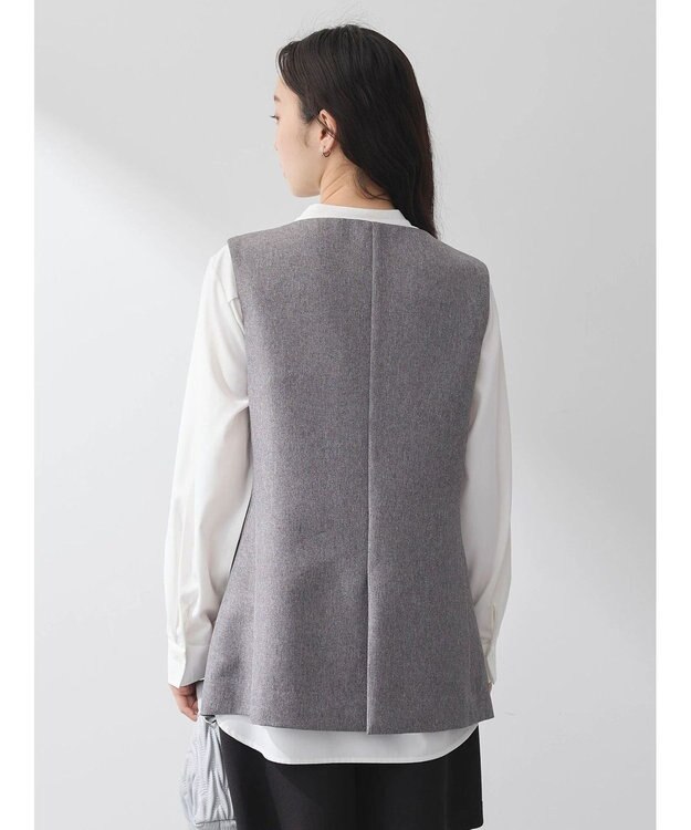 earth music&ecology パールボタンジレ Gray