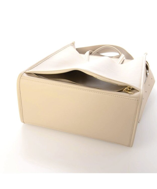 UNBILLION カシュカシュ cachecache / サッシュベルトショルダーキャリーオントートバッグ ベージュ