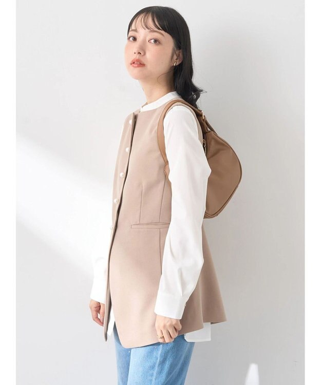 earth music&ecology パールボタンジレ Beige