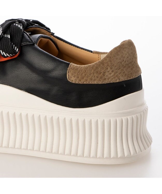 MODE ET JACOMO <carino>デザインソールスニーカー ブラック