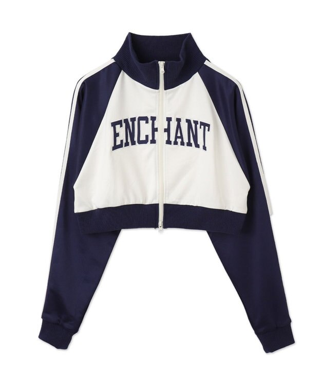 WEGO グラフィックショートトラックジャケット ネイビー