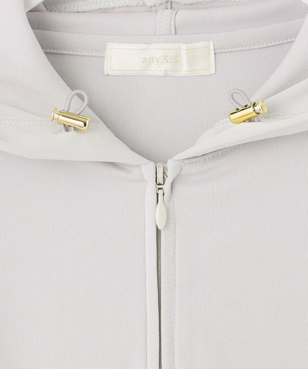 ANY SIS 【接触冷感・UVカット】ラッシュガード パーカー ライトグレー