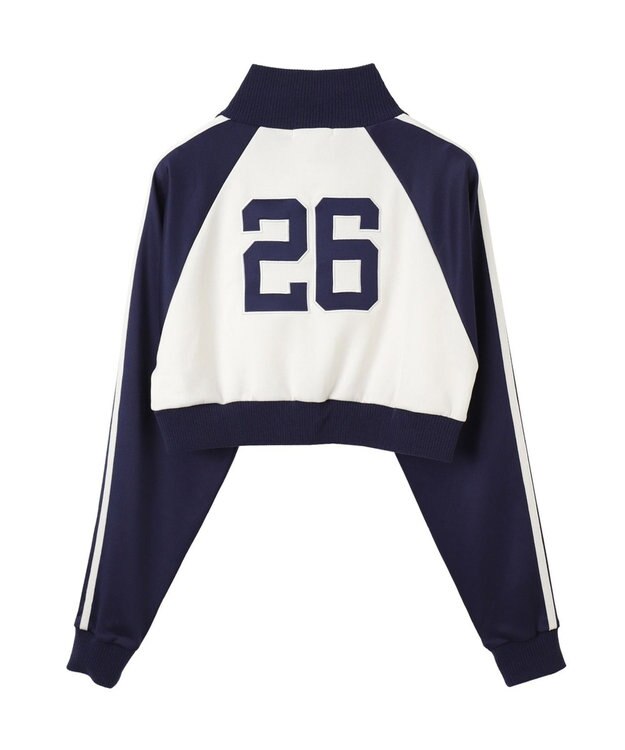 WEGO グラフィックショートトラックジャケット ネイビー