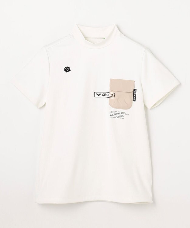 PW CIRCULUS 【WOMEN】ポケットモックネック ゴルフウェア レディース ホワイト系