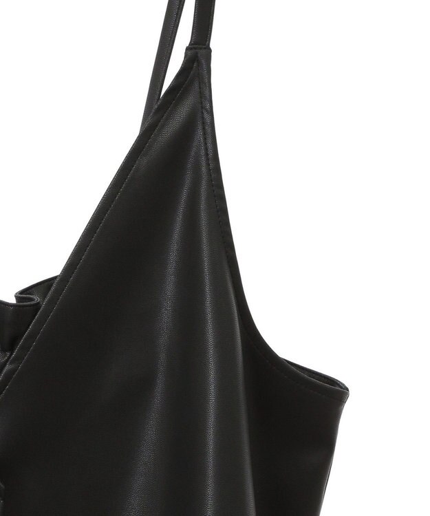 Green Parks フェイクレザーキャミベスト Black