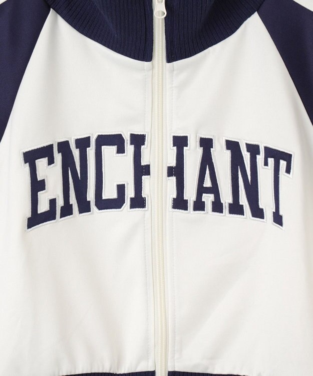 WEGO グラフィックショートトラックジャケット ネイビー