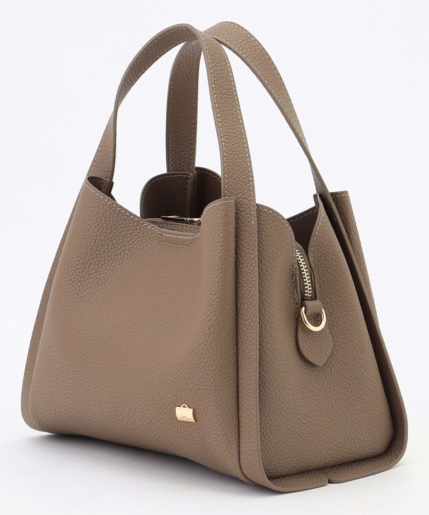 LA BAGAGERIE ソフトシュリンク2WAYハンドバッグ small グレージュ