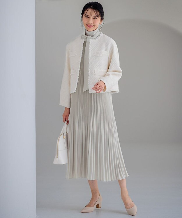 23区 【VERYコラボ 】ファンシーツイード ジャケット アイボリー