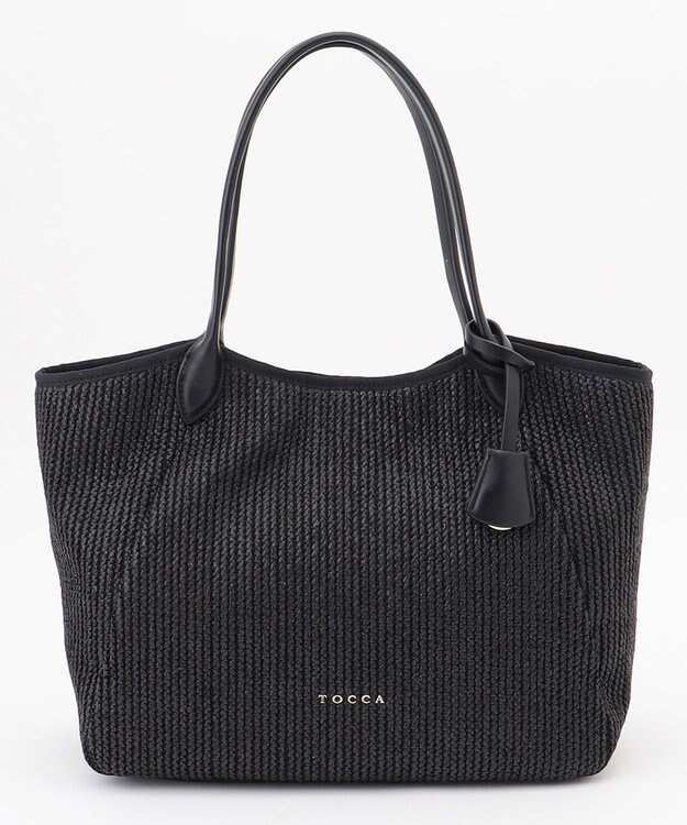 TOCCA 【A4サイズ対応】T-JARDIN BASKET かごバッグ ブラック系