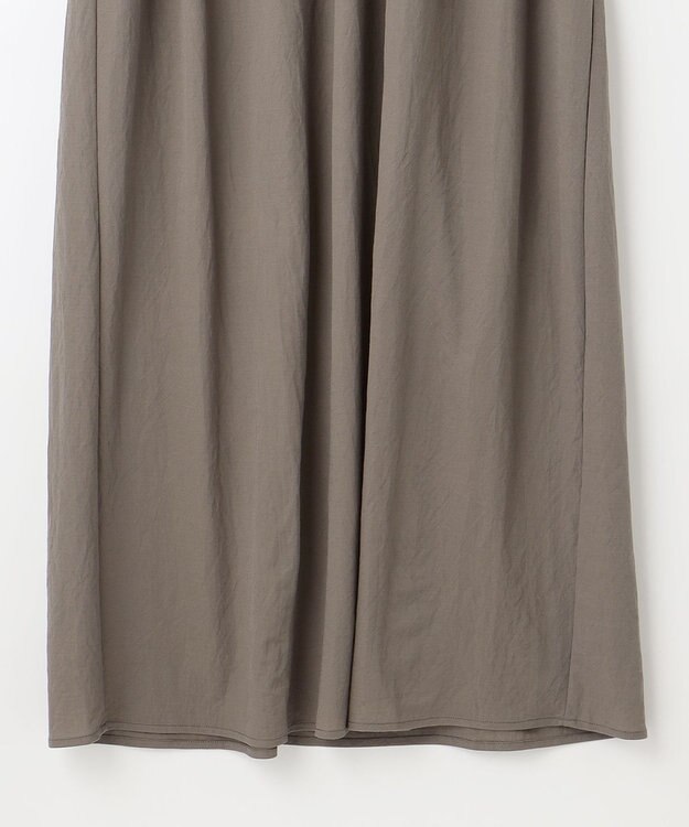 ANY 【洗濯機可能/ストレッチ】ナチュラルワッシャーワンピース ライトモカ