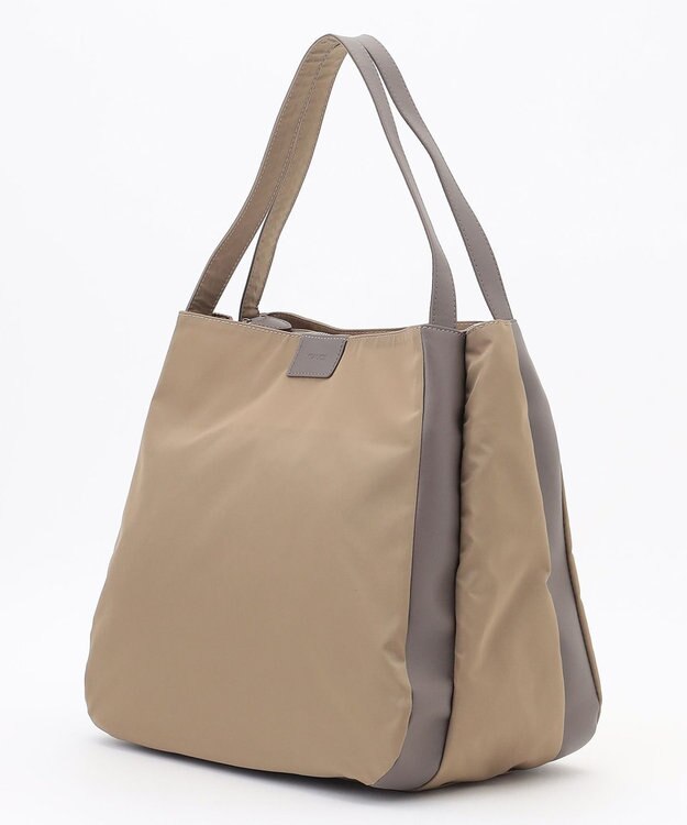 Y'SACCS スクエアすっきりトート Mサイズ ベージュ