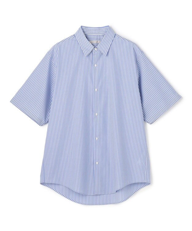 UNFILO MENS イージーケア TRクリーンシャツ ブルーストライプ