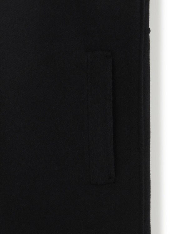 23区 S 【滝沢眞規子さん着用/VERY掲載】MANTECOPureリバー フード ロングコート ブラック系