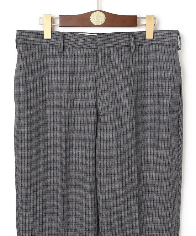 J.PRESS MEN 【定番 / セットアップ対応】マナードシルクホームスパン ガンクラブチェック スラックス ライトグレー系3