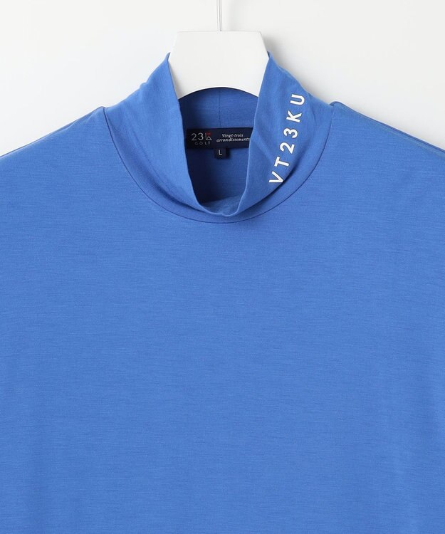 23区GOLF 定番あたたかインナー【MEN】エニワイズ無地 カットソー ダルブルー系