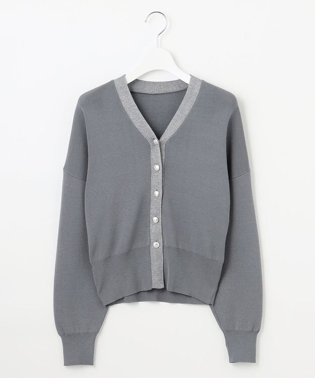 Feroux 【洗える・セットアイテム】ラメライン・ニットセットアップ ブルー系