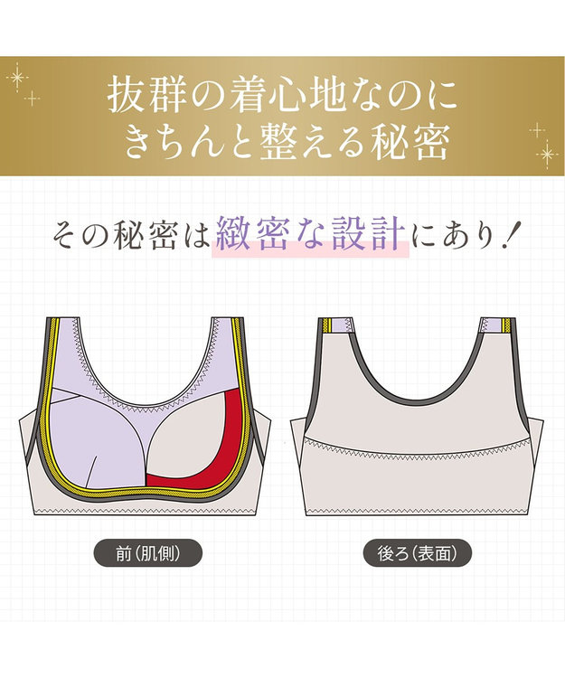 BRADELIS New York 【Yukine inc. 】　ゆきねえとろけるシルク混ライトブラ26 着心地重視 接触冷感機能付き 補正下着 シアーグレージュ