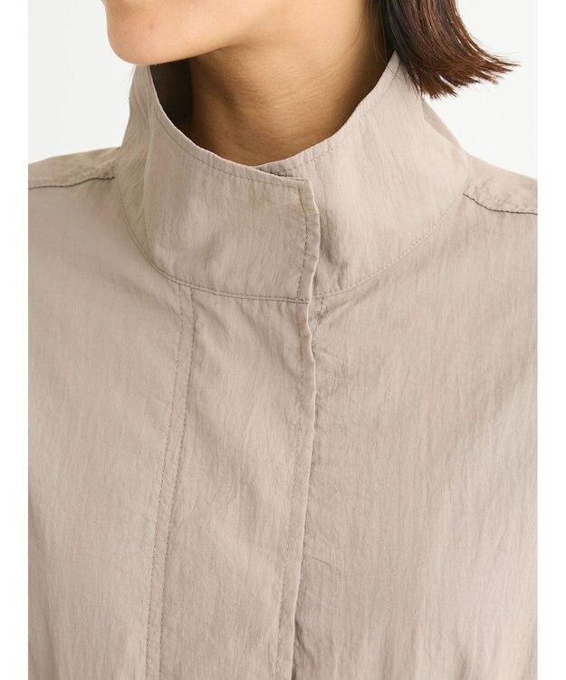 Green Parks ドロストスタンドライトベスト Gray Beige