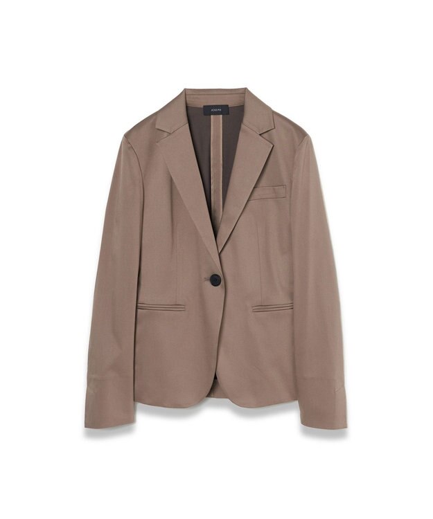 JOSEPH 【WEB&OUTLET限定】ビスバイストレッチ　シングルブレストジャケット Frozen Mocha