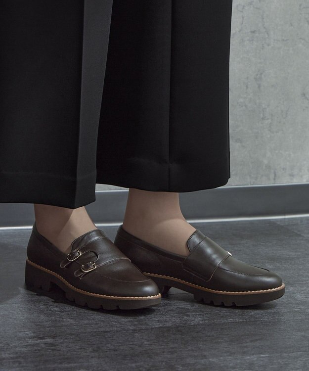 ASICS WALKING ペダラ レディース 3.0cm ヒール ブラウン系