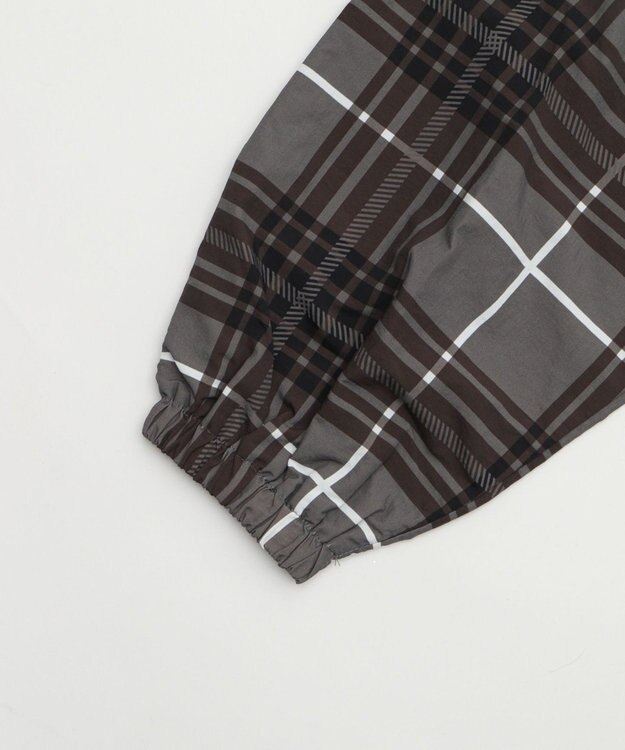 WEGO 【ユニセックス着用ITEM/MLサイズ展開】チェックロゴフードブルゾン ブラックその他