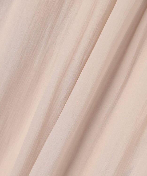 組曲 L 【WEB限定】シアープリーツライクシフォン パンツ ベージュ系