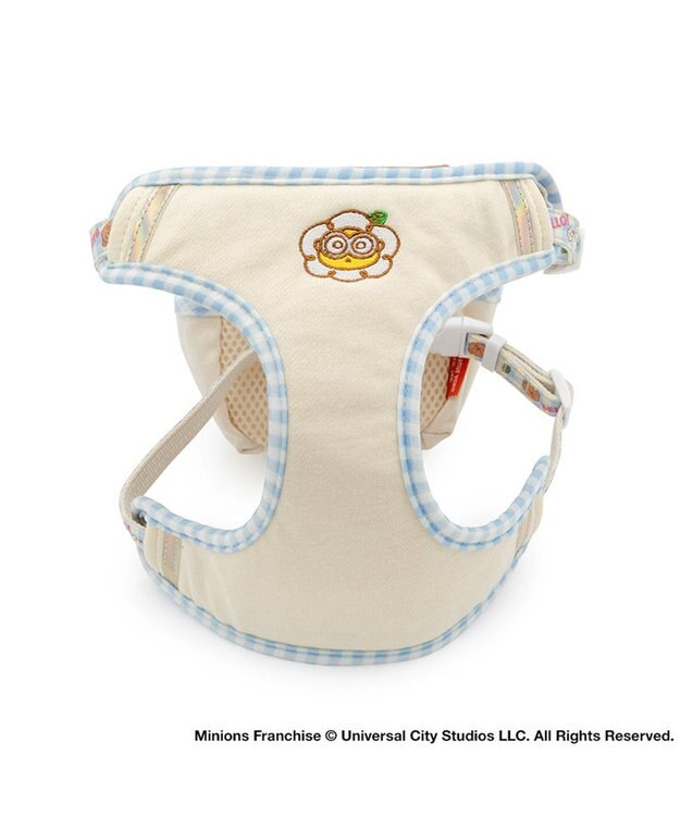 PET PARADISE ミニオン ティム お花柄 リュックハーネス ＳＳ ホワイト×ブラウン