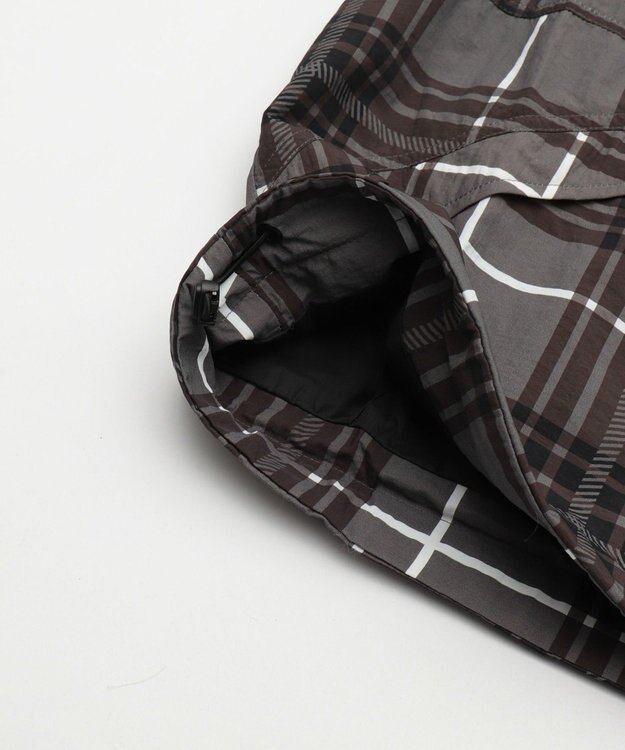 WEGO 【ユニセックス着用ITEM/MLサイズ展開】チェックロゴフードブルゾン ブラックその他