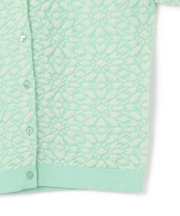 TOCCA 【洗える】FLUFF FLOWERS カーディガン ペールグリーン系