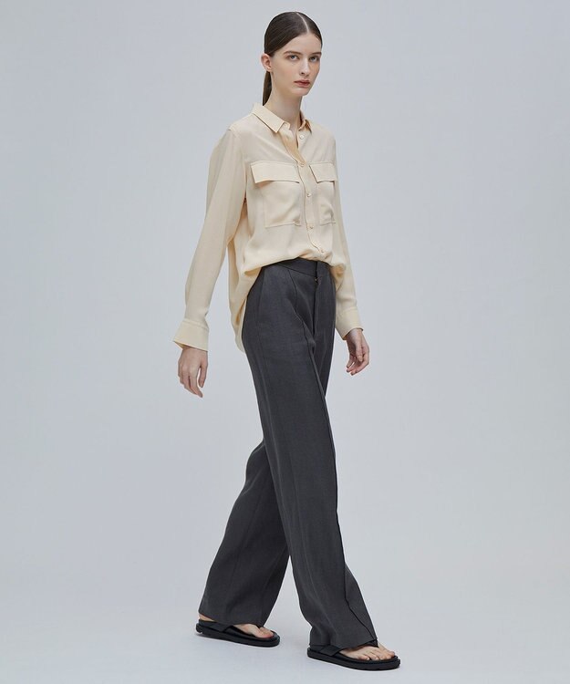 BEIGE， BRICE / ワイドストレートパンツ Slate