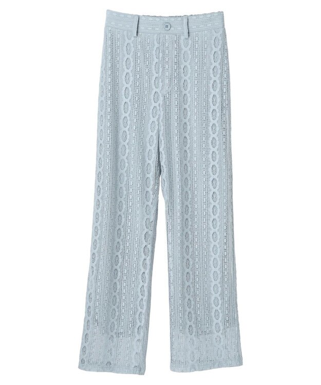 earth music&ecology フラワーレースパンツ Sax