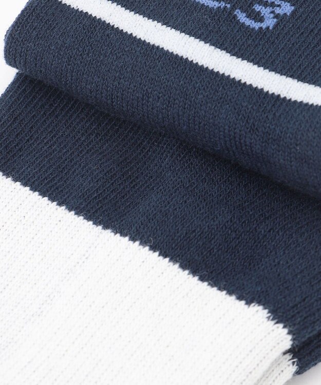 23区GOLF 【MEN】ラインショートソックス ネイビー系