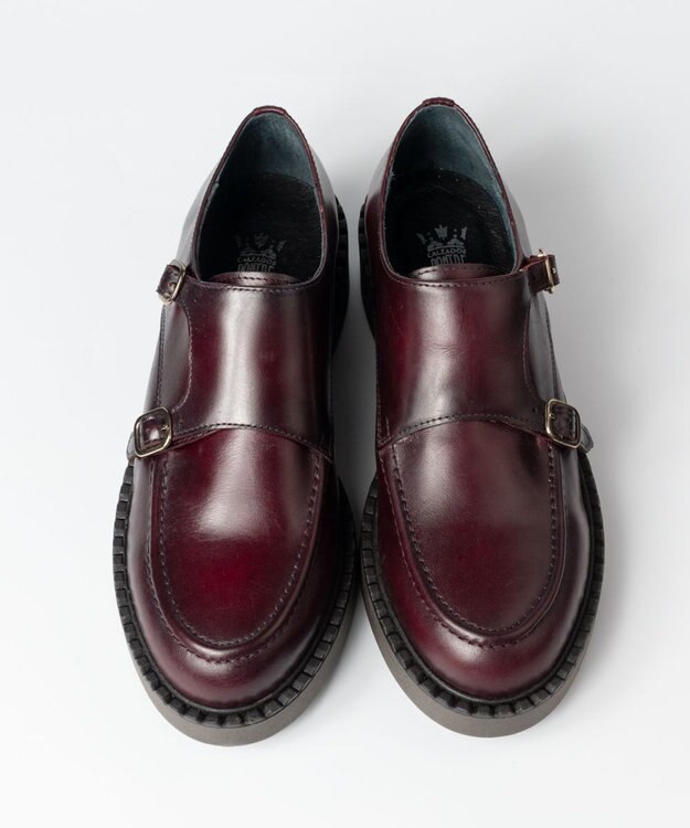 BONTRE 【BONTRE/ボントレ】厚底ダブルモンクシューズ ボルドー