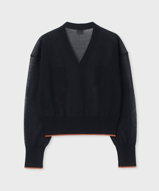 Paul Smith 【洗える】シアー カーディガン ブラック