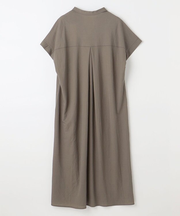 ANY 【洗濯機可能/ストレッチ】ナチュラルワッシャーワンピース ライトモカ