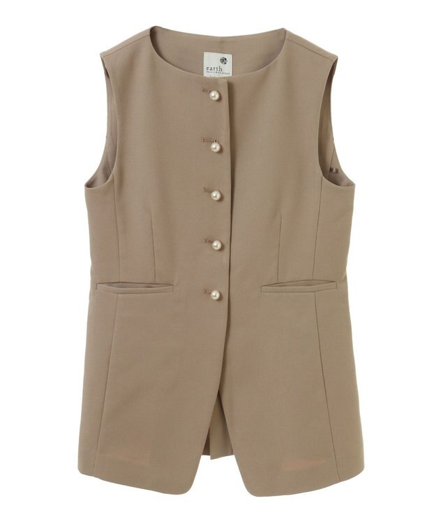 earth music&ecology パールボタンジレ Beige