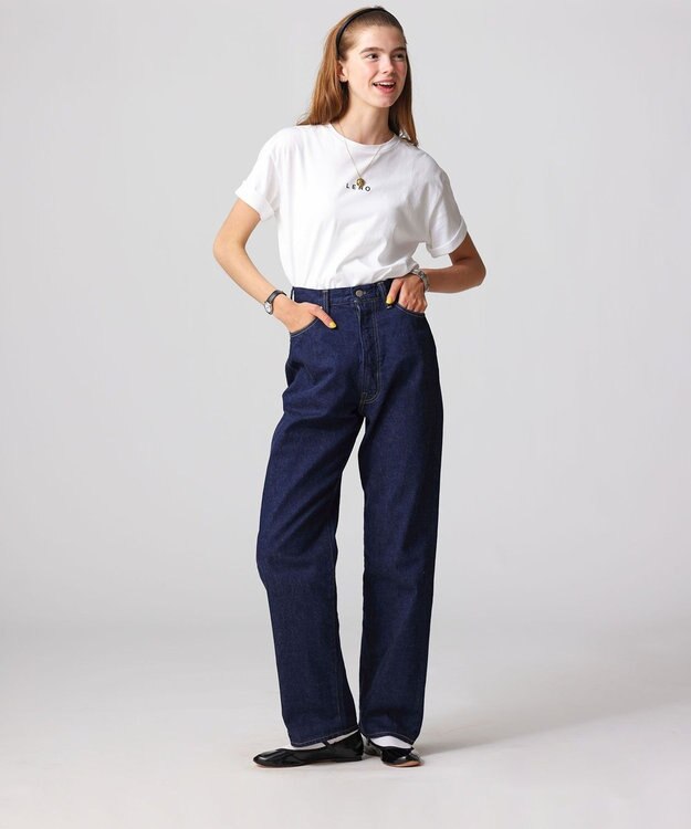 LENO KAY HIGH WAIST JEANS　ハイウエストストレートデニムパンツ INDIGO