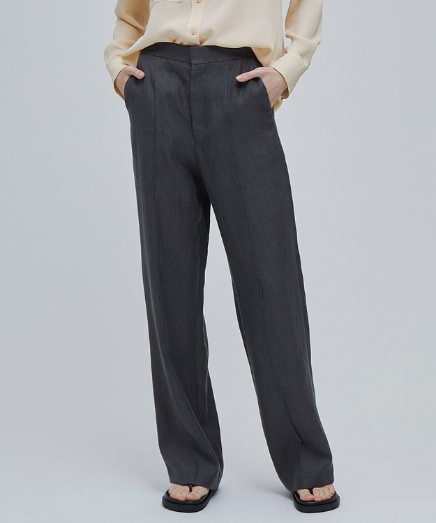 BEIGE， BRICE / ワイドストレートパンツ Slate