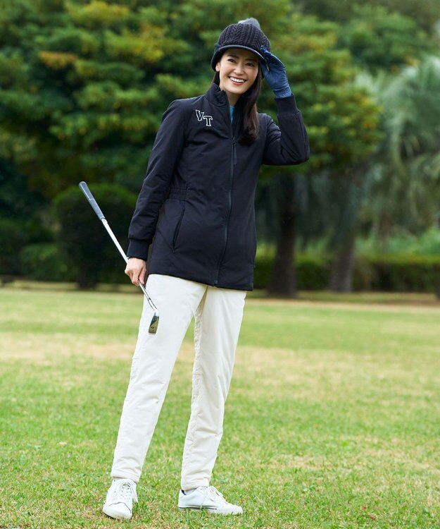 23区GOLF 【WOMEN】ストレッチ中綿カジュアルパンツ アイボリー系