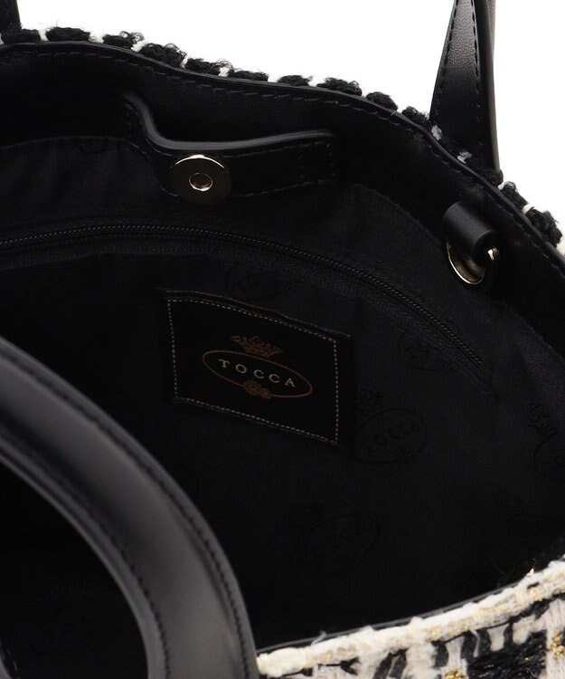 TOCCA SUGAR CUBE 2WAY BAG ショルダーバッグ ホワイトツイード