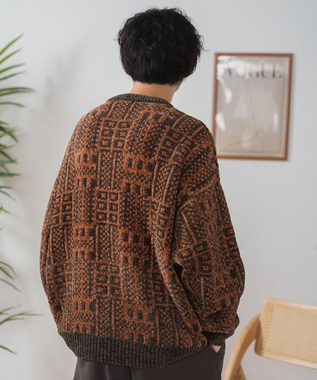 WEGO ベロアモール総柄プルオーバー 柄3