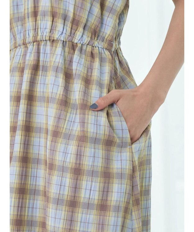 earth music&ecology ホルターネックシャーリングワンピース Lavender