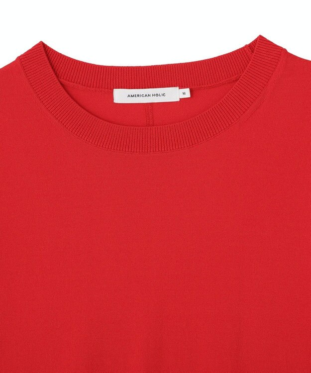 AMERICAN HOLIC フレンチスリーブニットプルオーバー Red